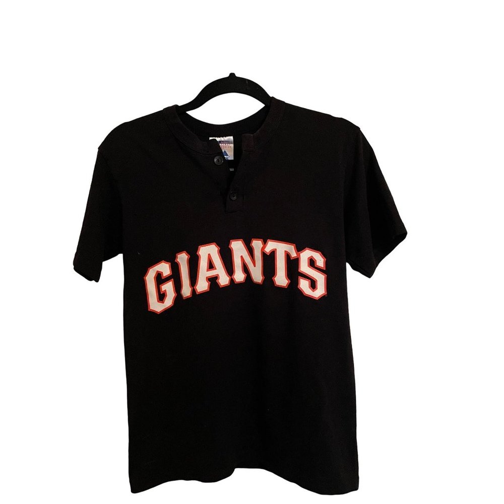 SAN FRANCISCO GIANTS‎ TEE SIZE LARGE BLACK BASEBALL